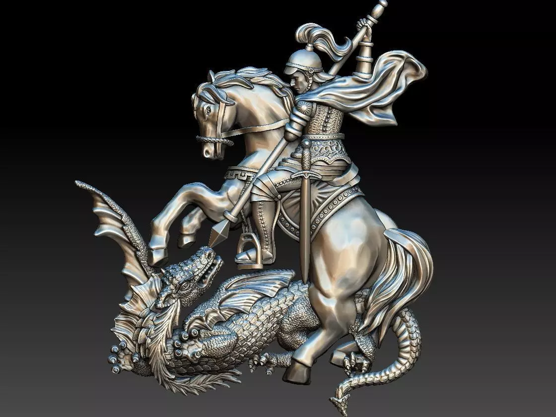 Saint George - Sao Jorge 3D print model_0