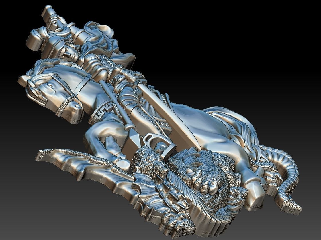 Saint George - Sao Jorge 3D print model_14
