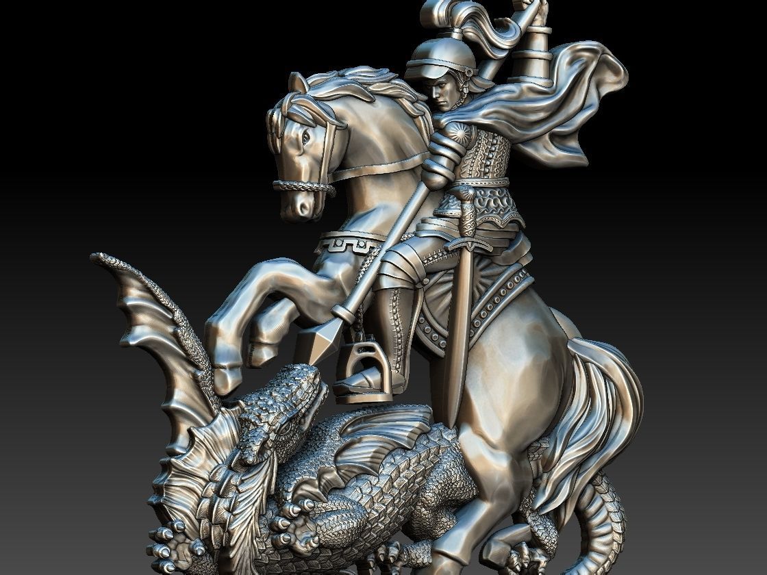 Saint George - Sao Jorge 3D print model_7