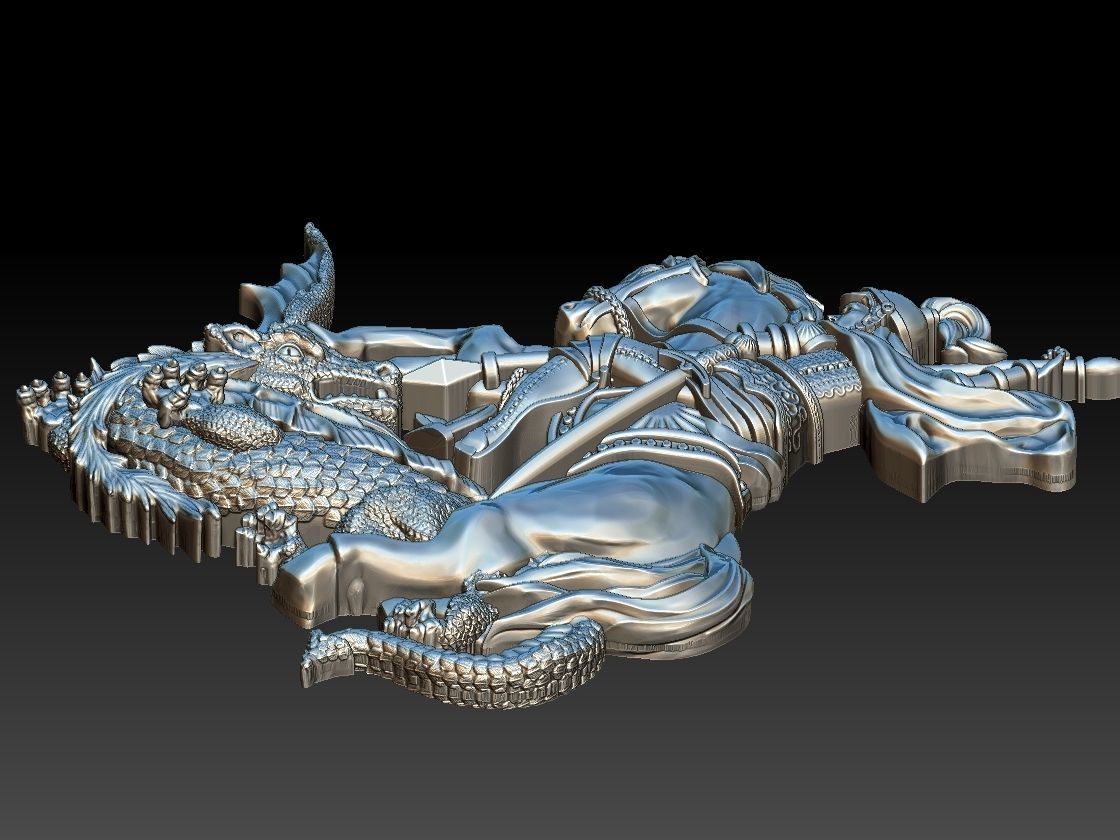 Saint George - Sao Jorge 3D print model_10