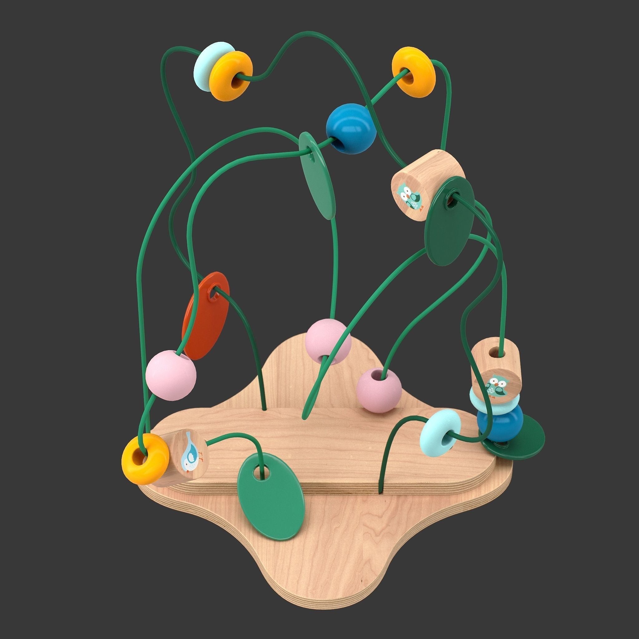 Toy Bead maze IKEA UPPSTA 3D model_7