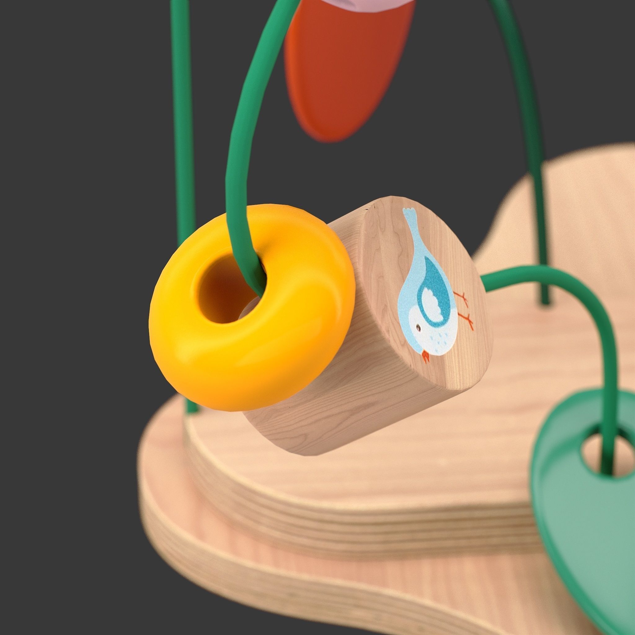 Toy Bead maze IKEA UPPSTA 3D model_2