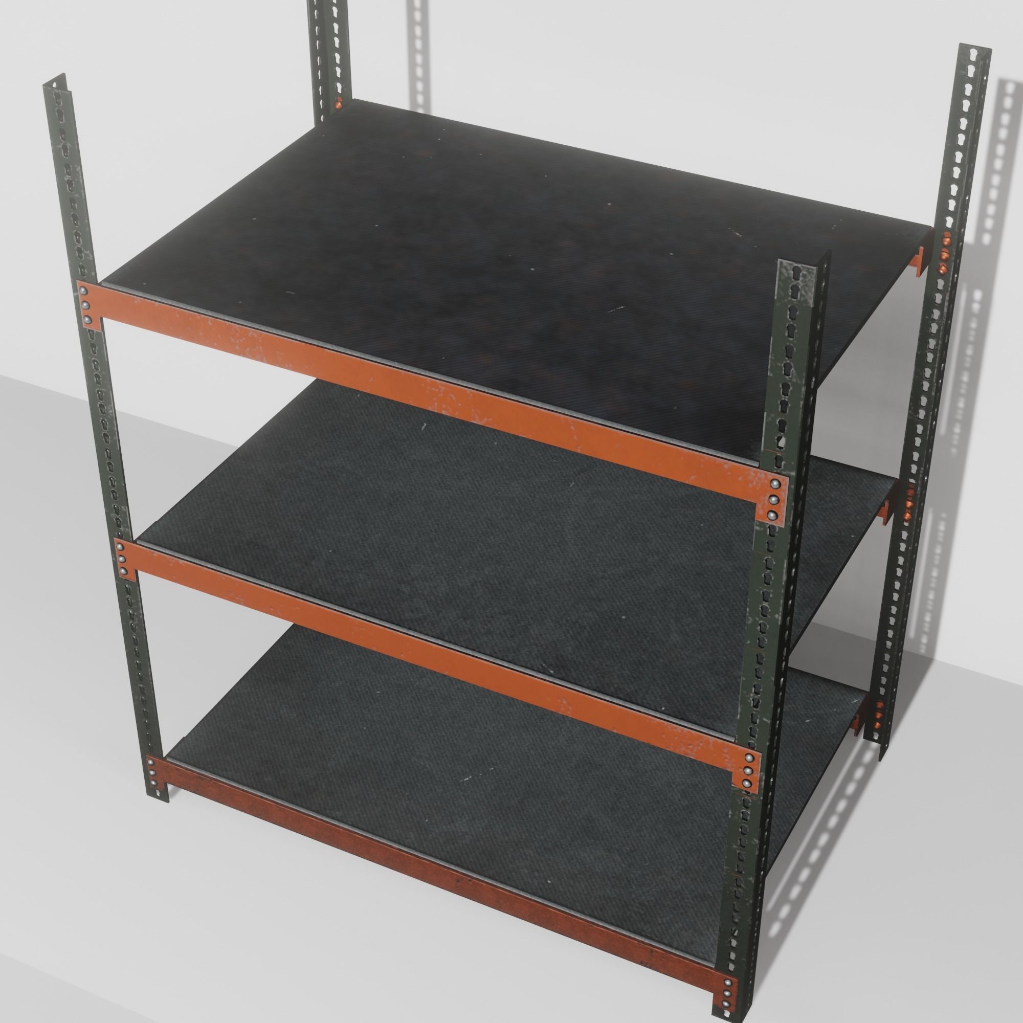 Shelves - Warehouse Low-poly 3D model_8