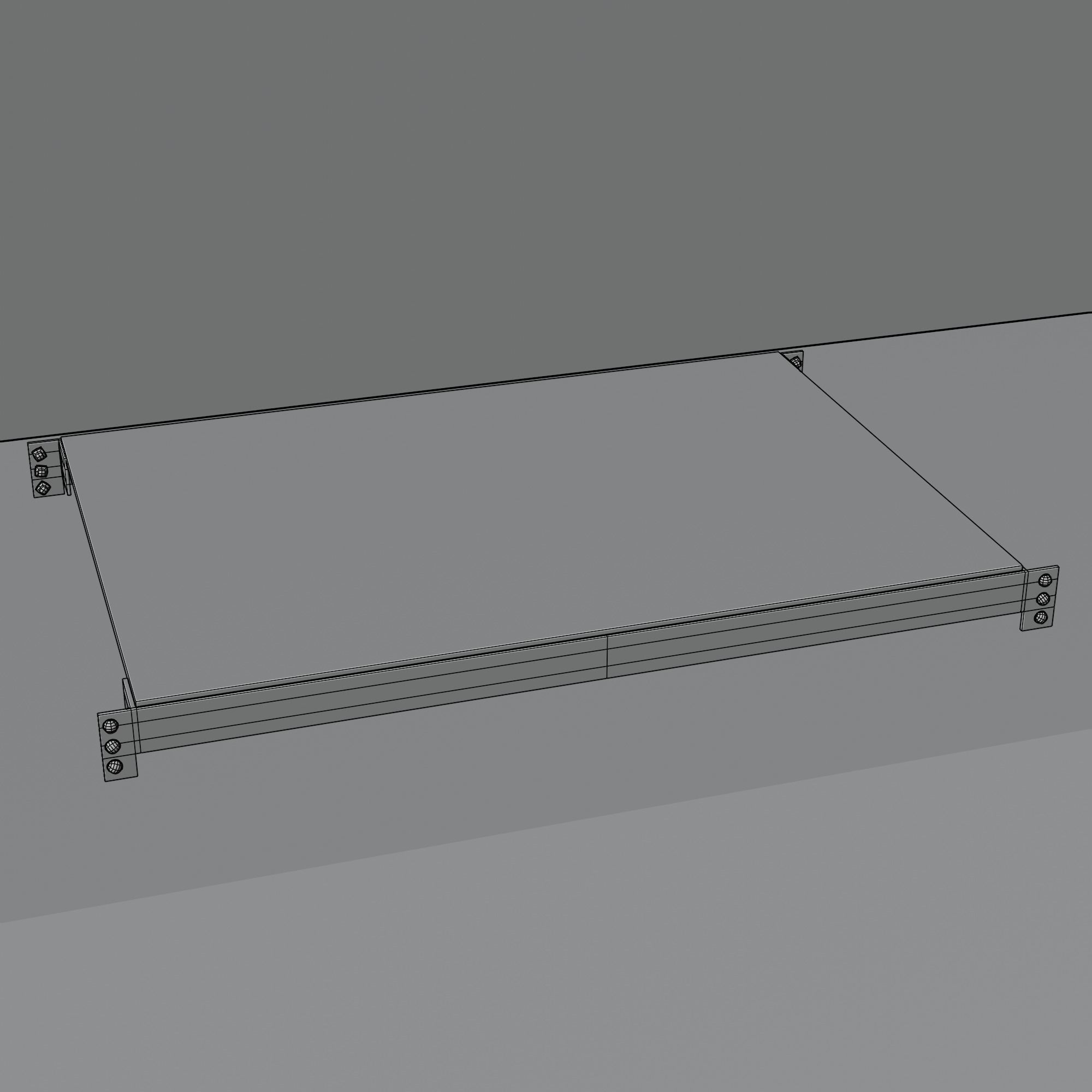 Shelves - Warehouse Low-poly 3D model_11