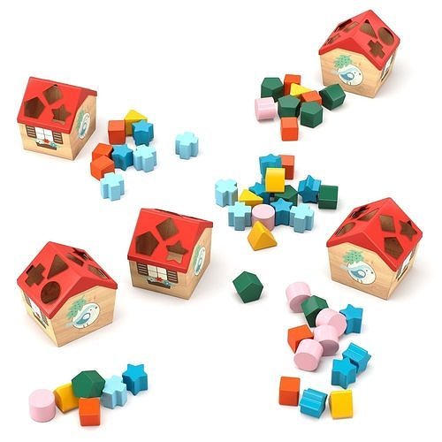 Toy shape sorter IKEA UPPSTA 3D model