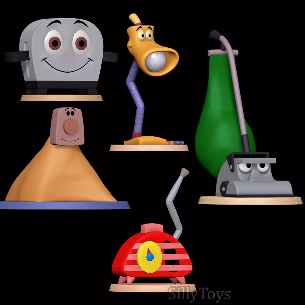 Toaster Blanky lampy Kirby and Radio - The Brave Little Toaster 3D print model