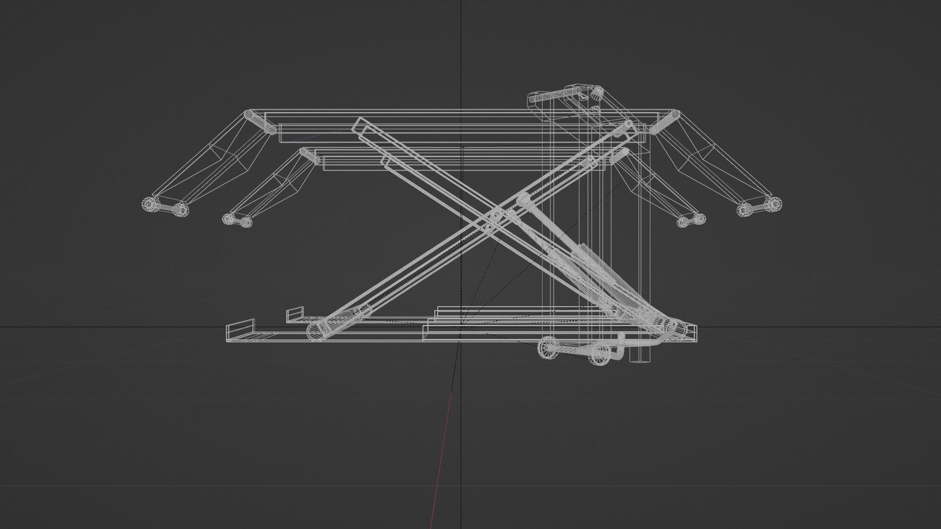 Vehicle Lifter Low-poly 3D model_8