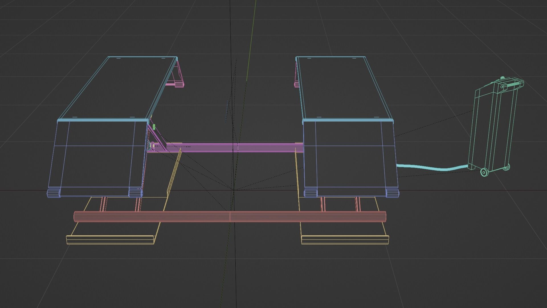 Vehicle Lifter Low-poly 3D model_10
