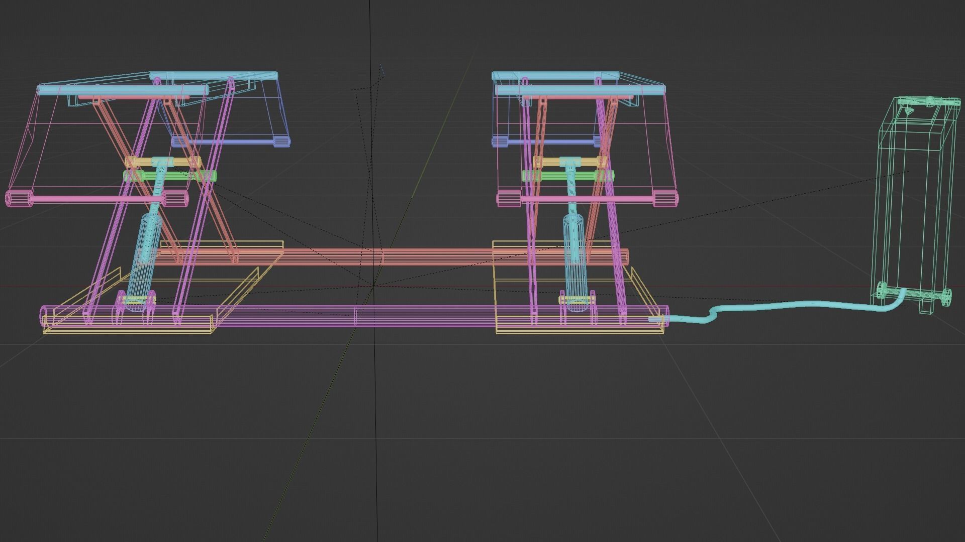 Vehicle Lifter Low-poly 3D model_13