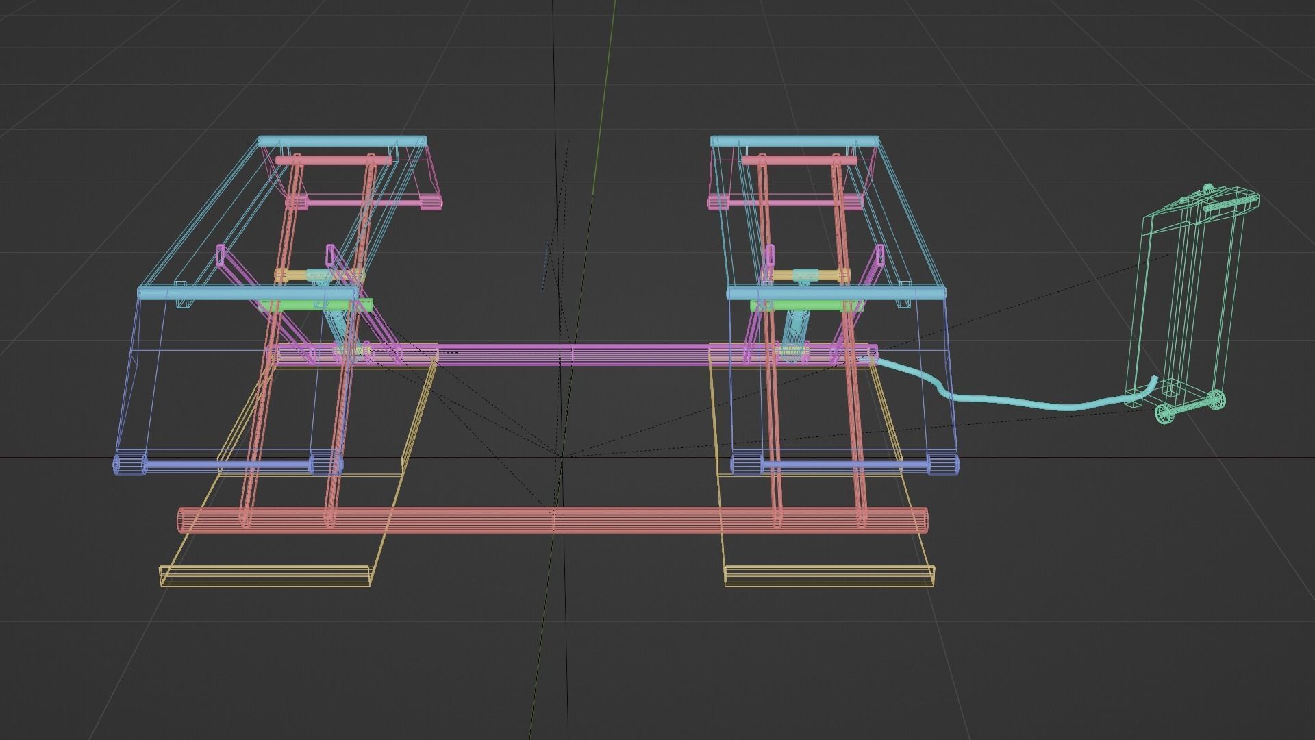 Vehicle Lifter Low-poly 3D model_11