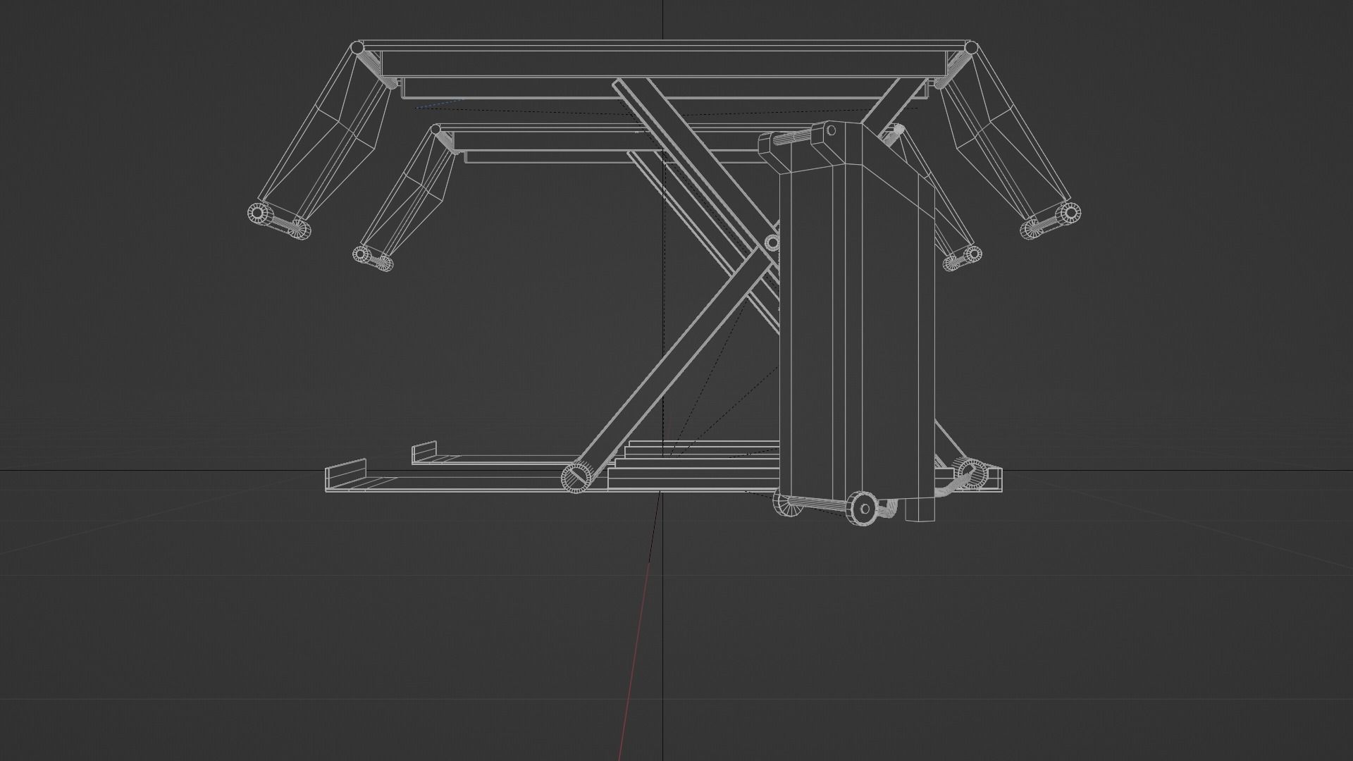 Vehicle Lifter Low-poly 3D model_7