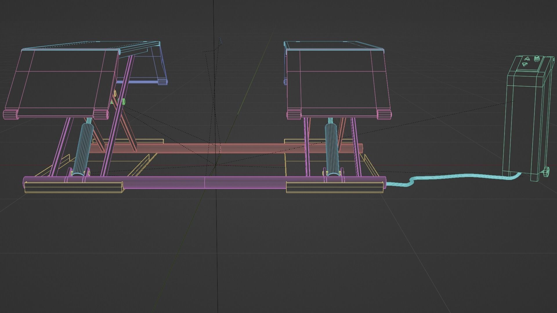 Vehicle Lifter Low-poly 3D model_12