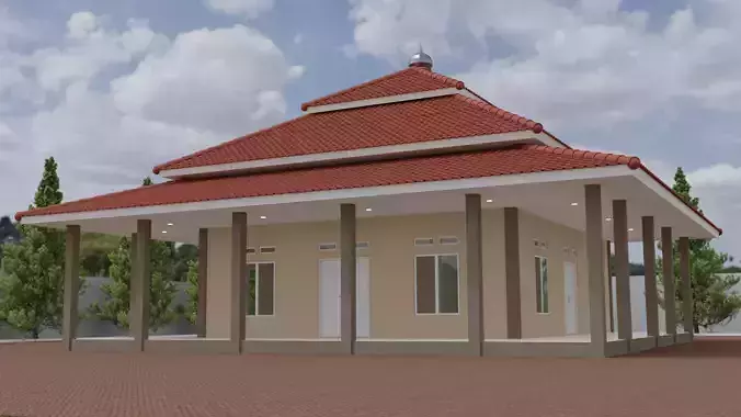 Mosque Free 3D model