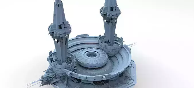 Sci fi Core crystal Shard Rocks Tide Dish 4