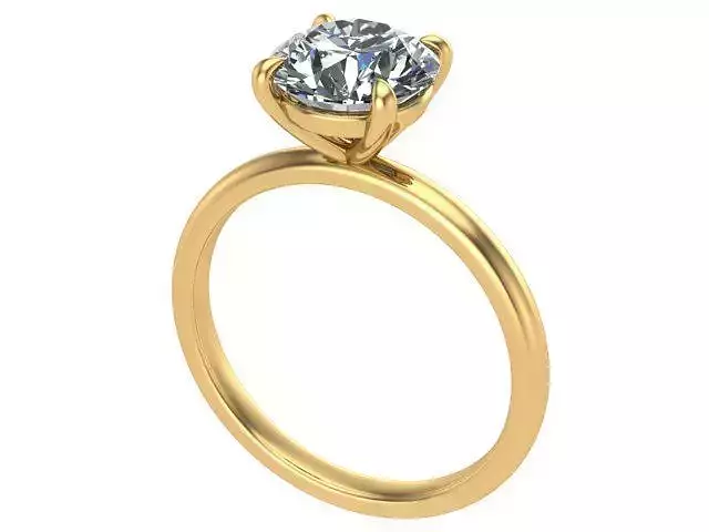 Round Diamond Solitaire Engagement Ring
