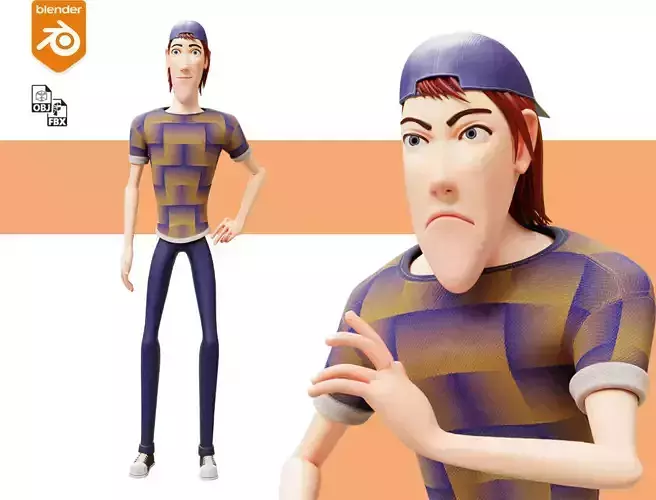 Low Poly Character Rigged Game Ready