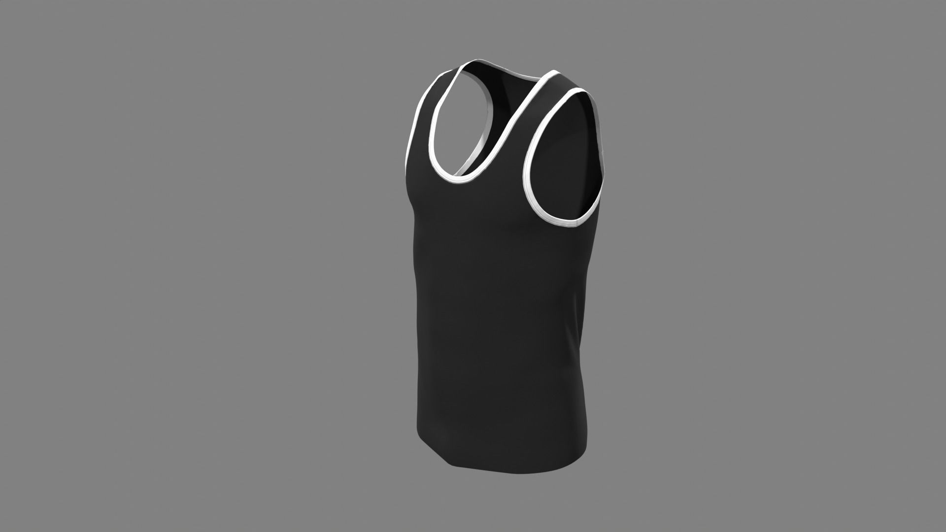 Sports Tank - Sportswear 3D model_2