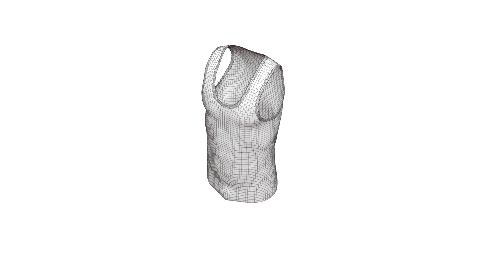 Sports Tank - Sportswear 3D model_24