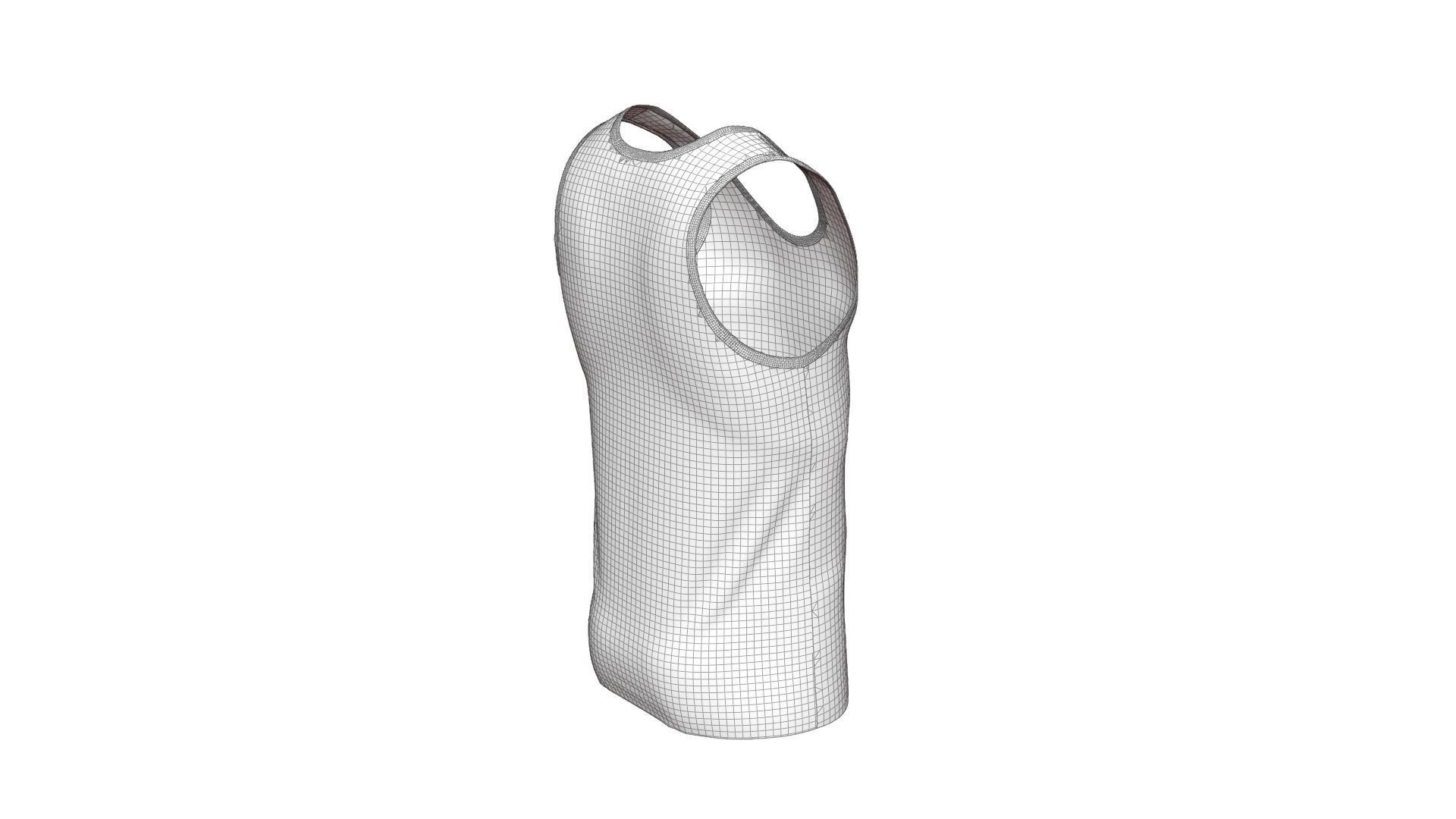 Sports Tank - Sportswear 3D model_18