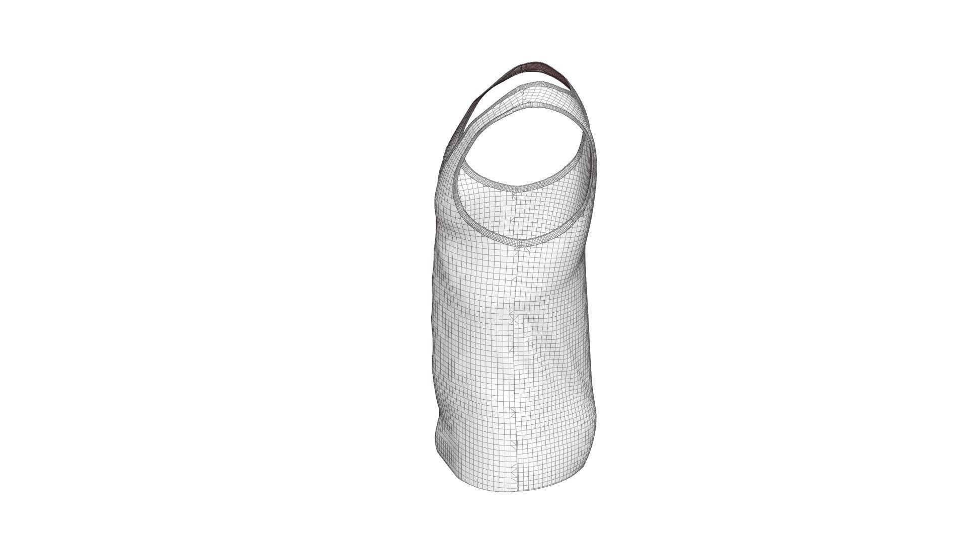 Sports Tank - Sportswear 3D model_16