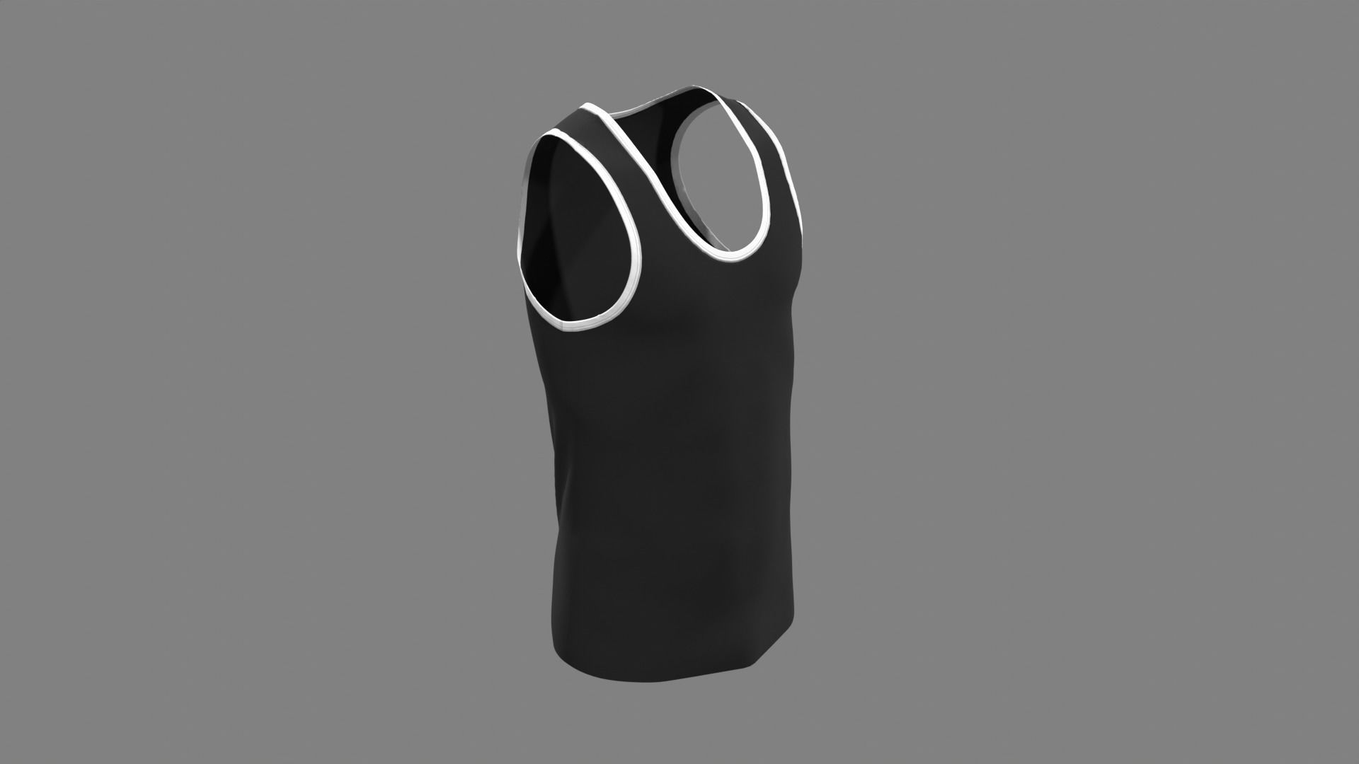 Sports Tank - Sportswear 3D model_7