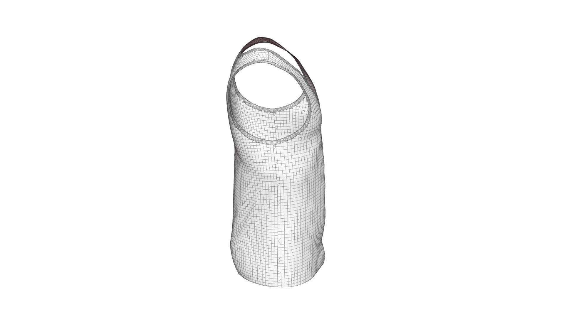 Sports Tank - Sportswear 3D model_19