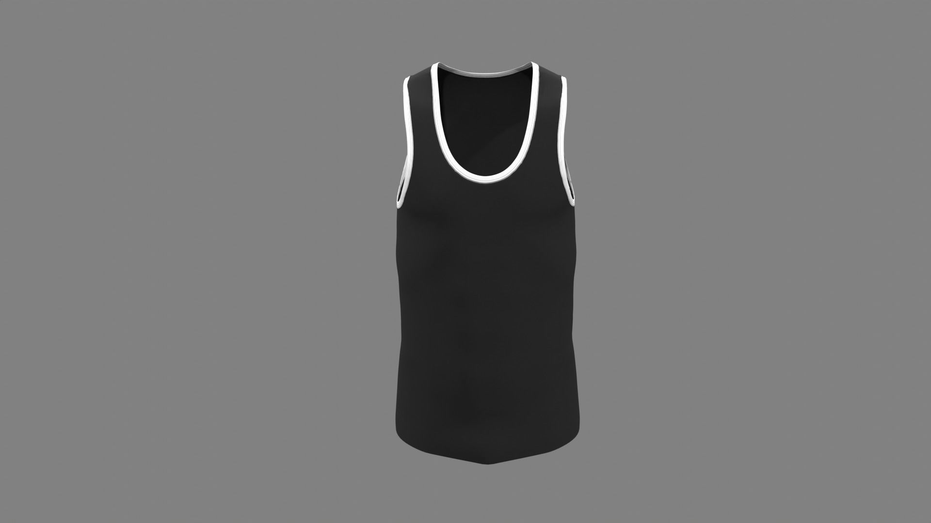 Sports Tank - Sportswear 3D model_9