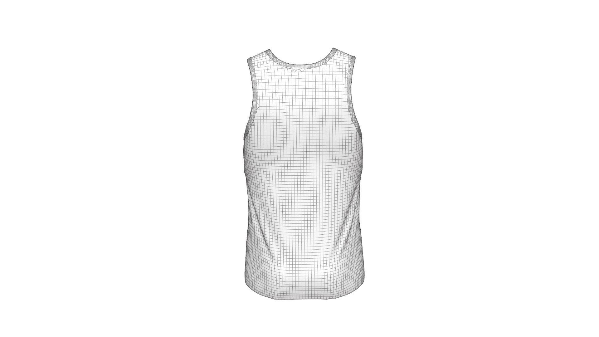 Sports Tank - Sportswear 3D model_23