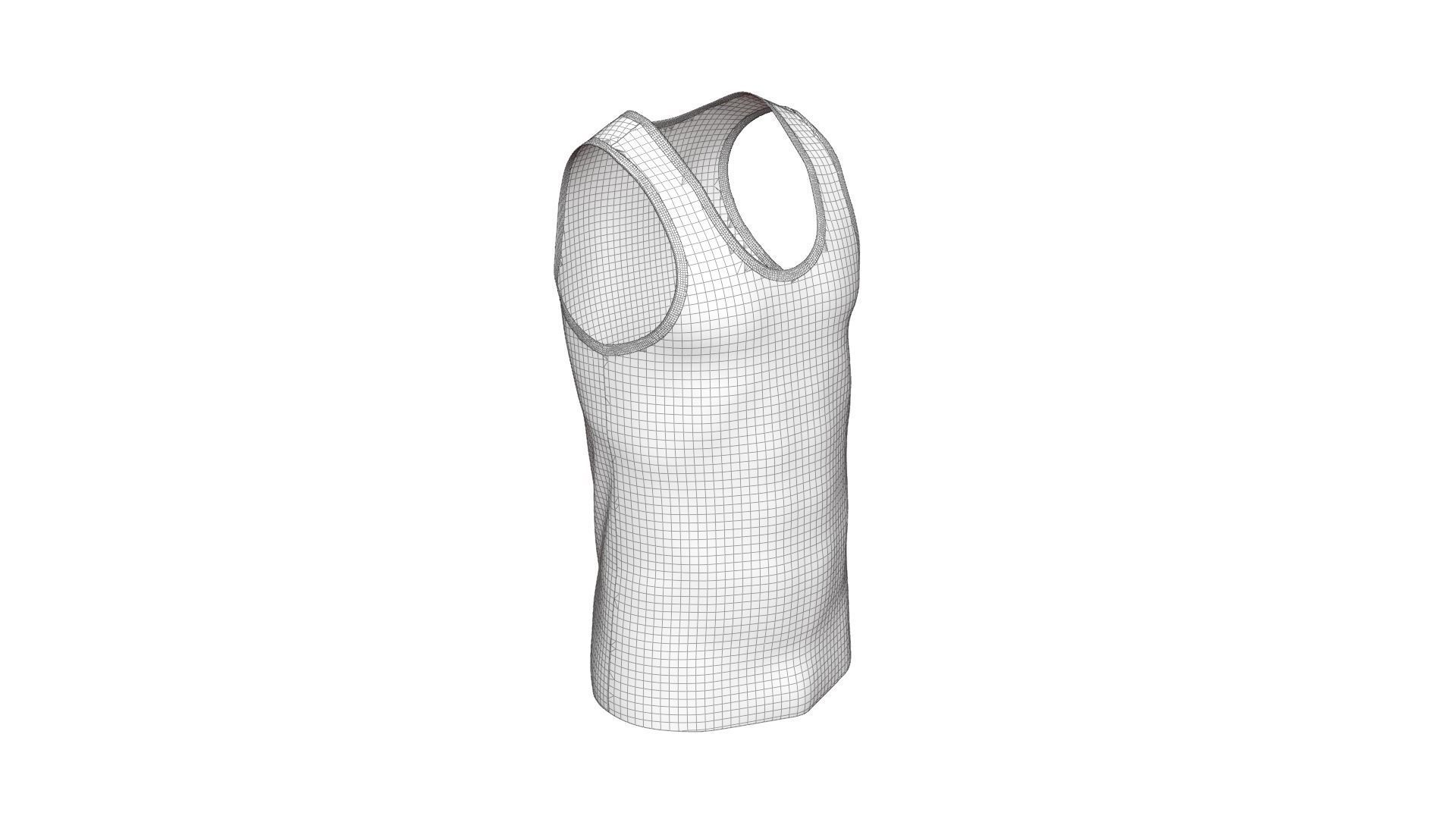 Sports Tank - Sportswear 3D model_20