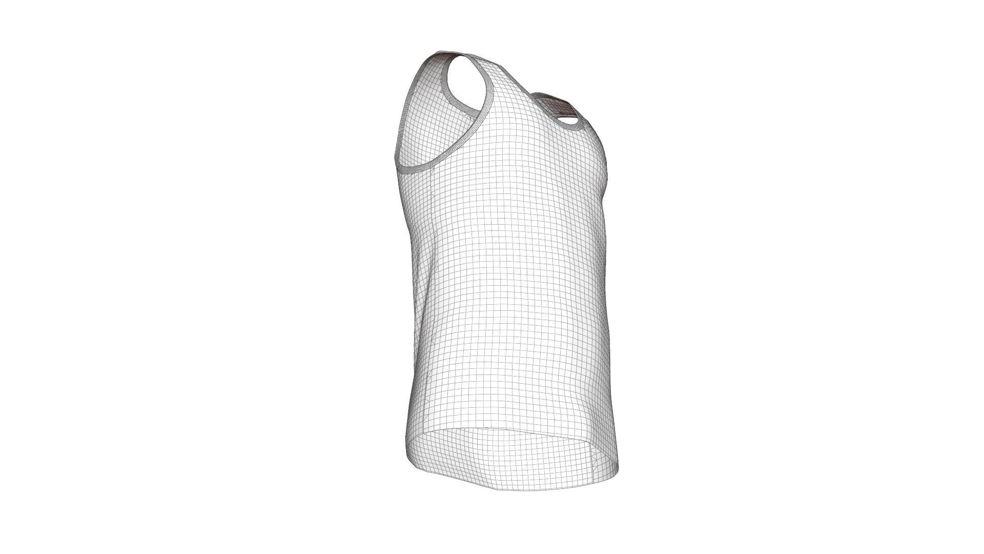 Sports Tank - Sportswear 3D model_25