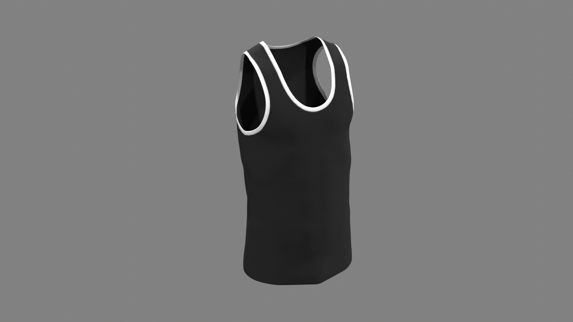 Sports Tank - Sportswear 3D model_8