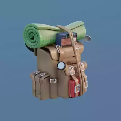 Explorer Backpack 3D Assets - Props