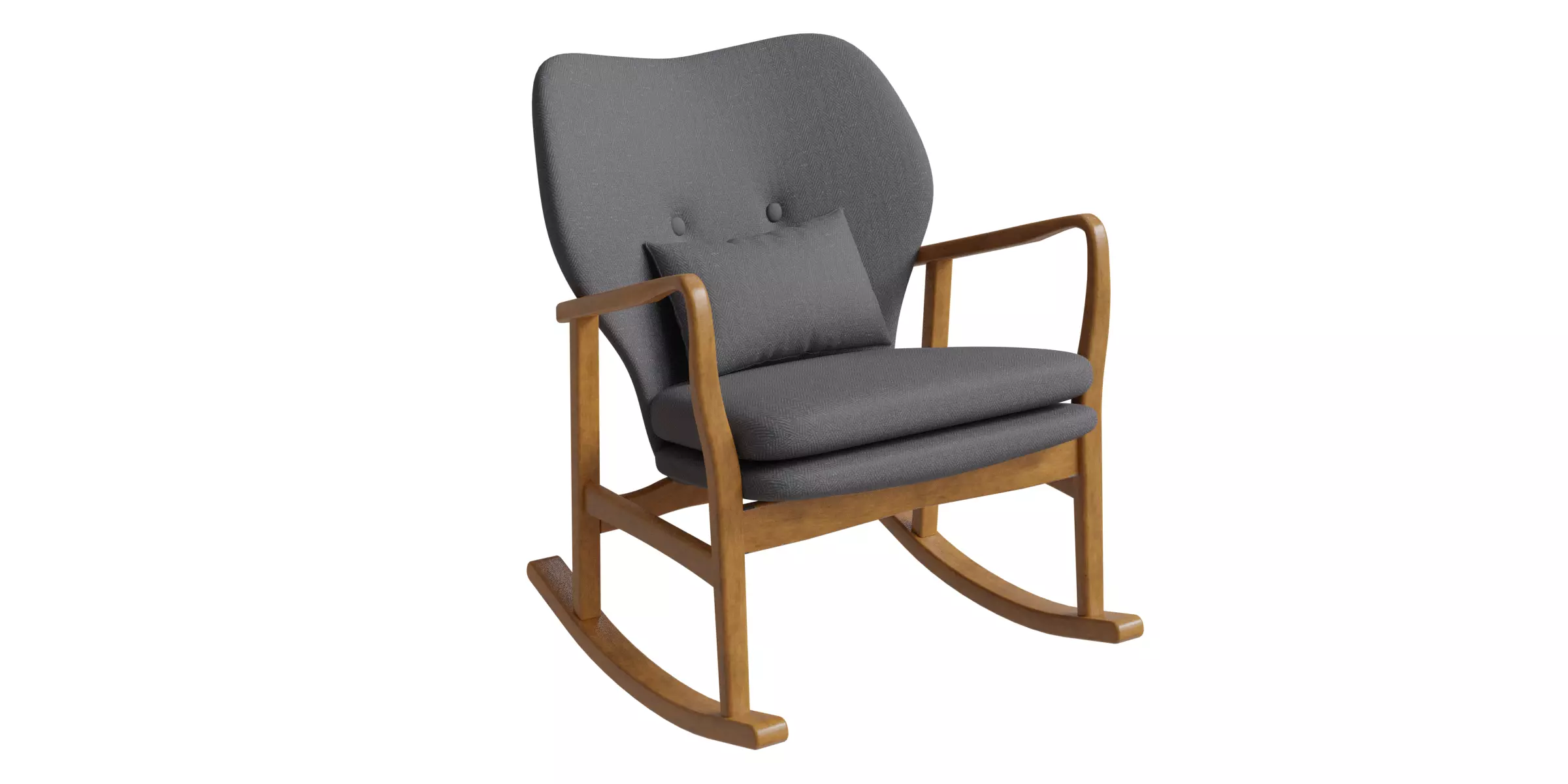 Mid-Century Rocking Chair 3D model