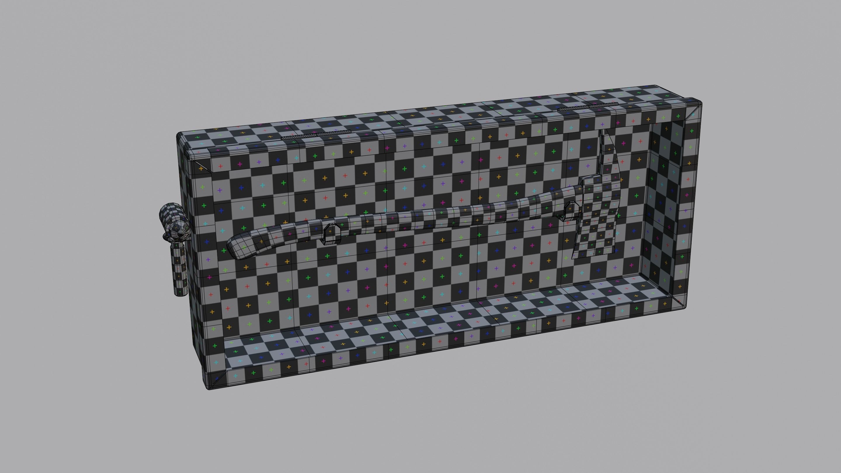 Emergency Axe Box Low-poly 3D model_6