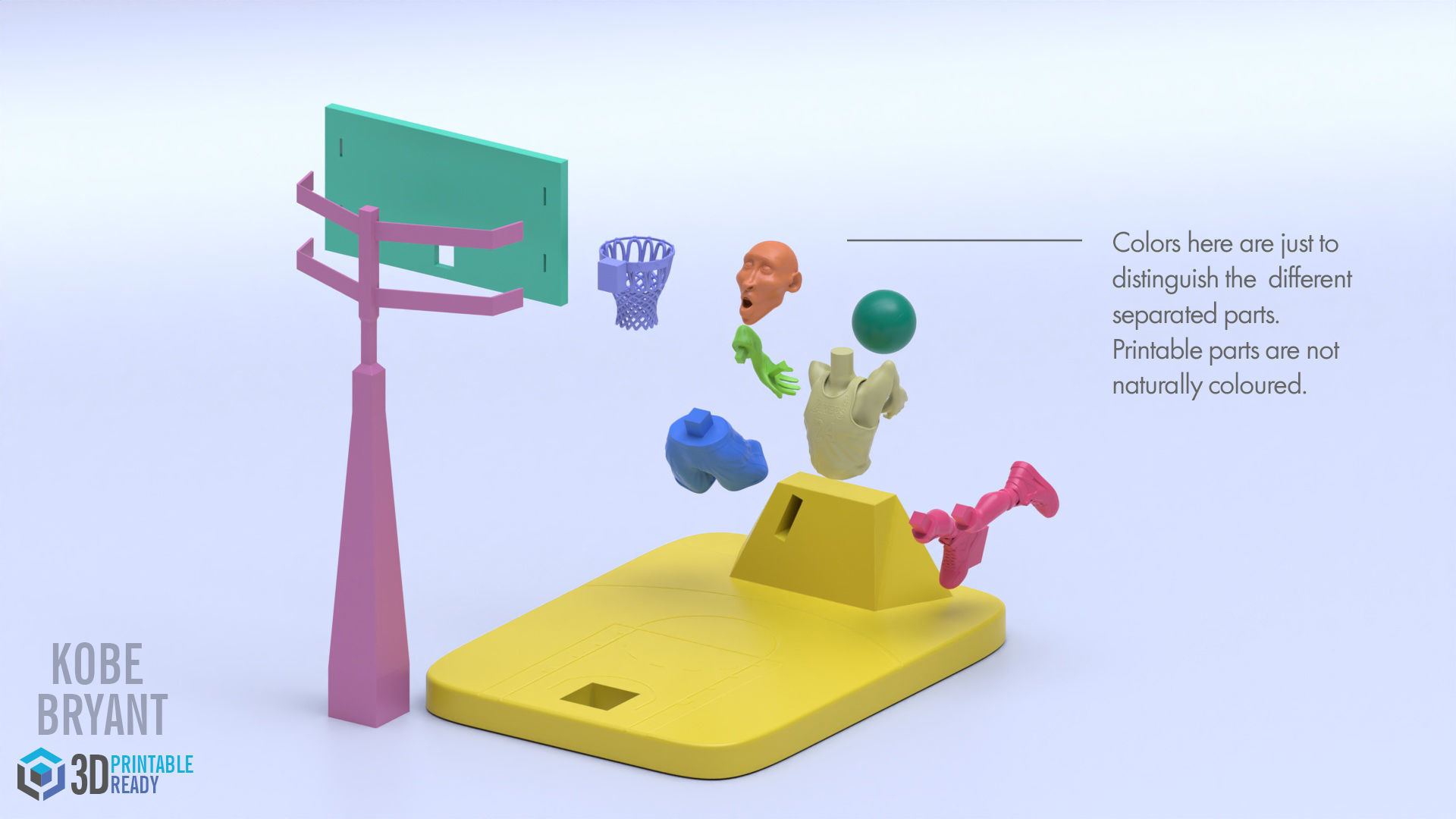 Kobe Bryant Printable Model 3D print model_19