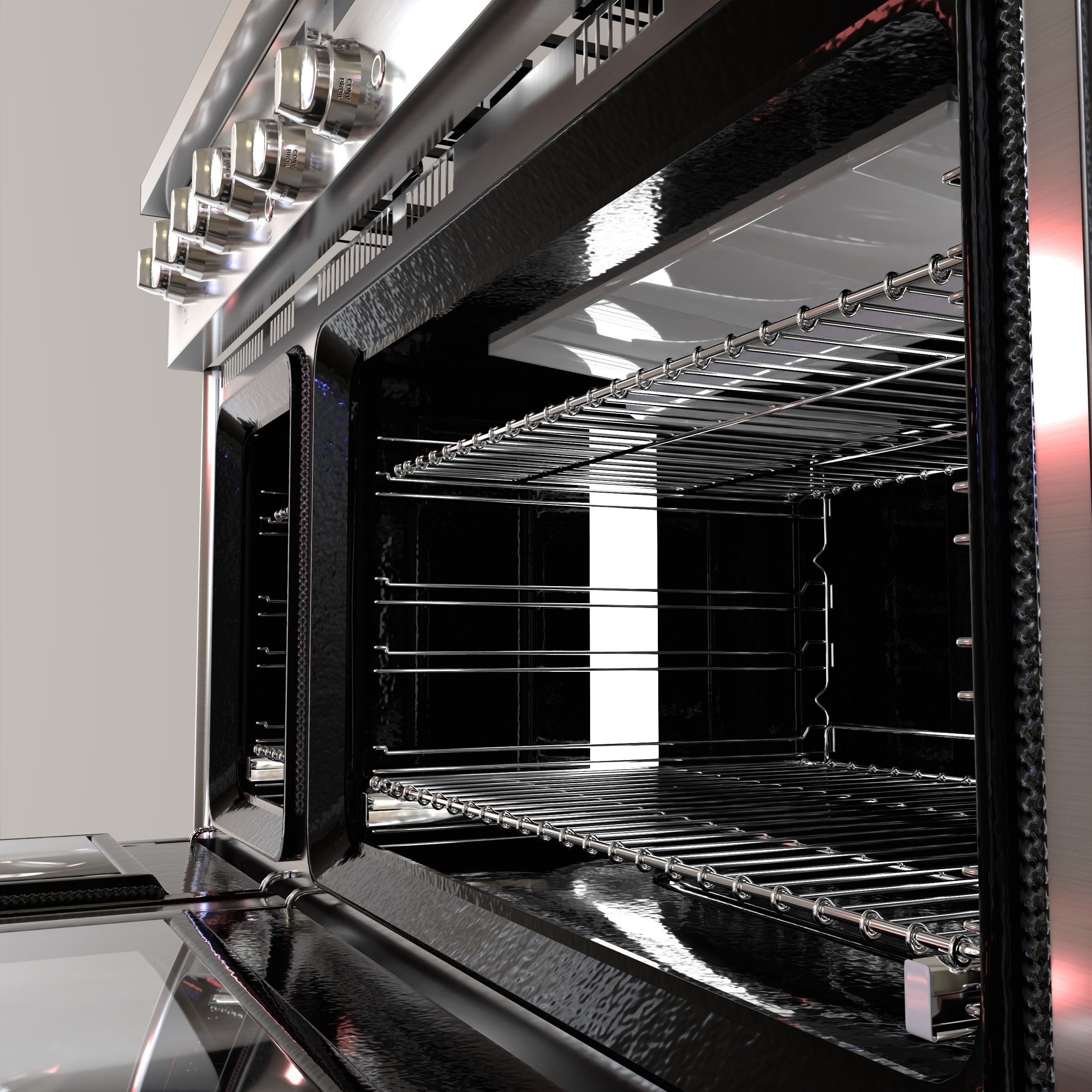 GE Cafe 48 Smart Commercial-Style Range with 6 Burners 3D model_24