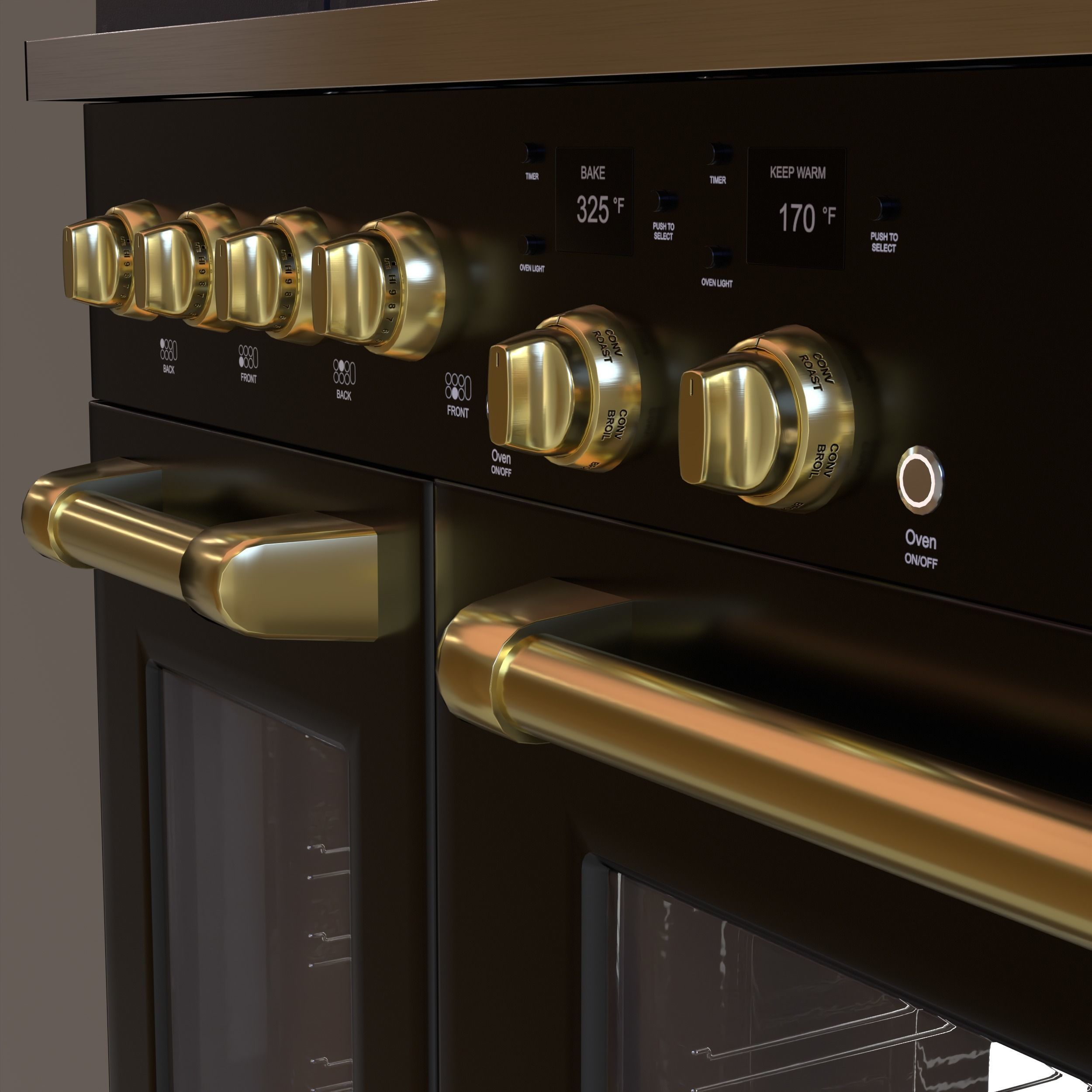 GE Cafe 48 Smart Commercial-Style Range with 6 Burners 3D model_16