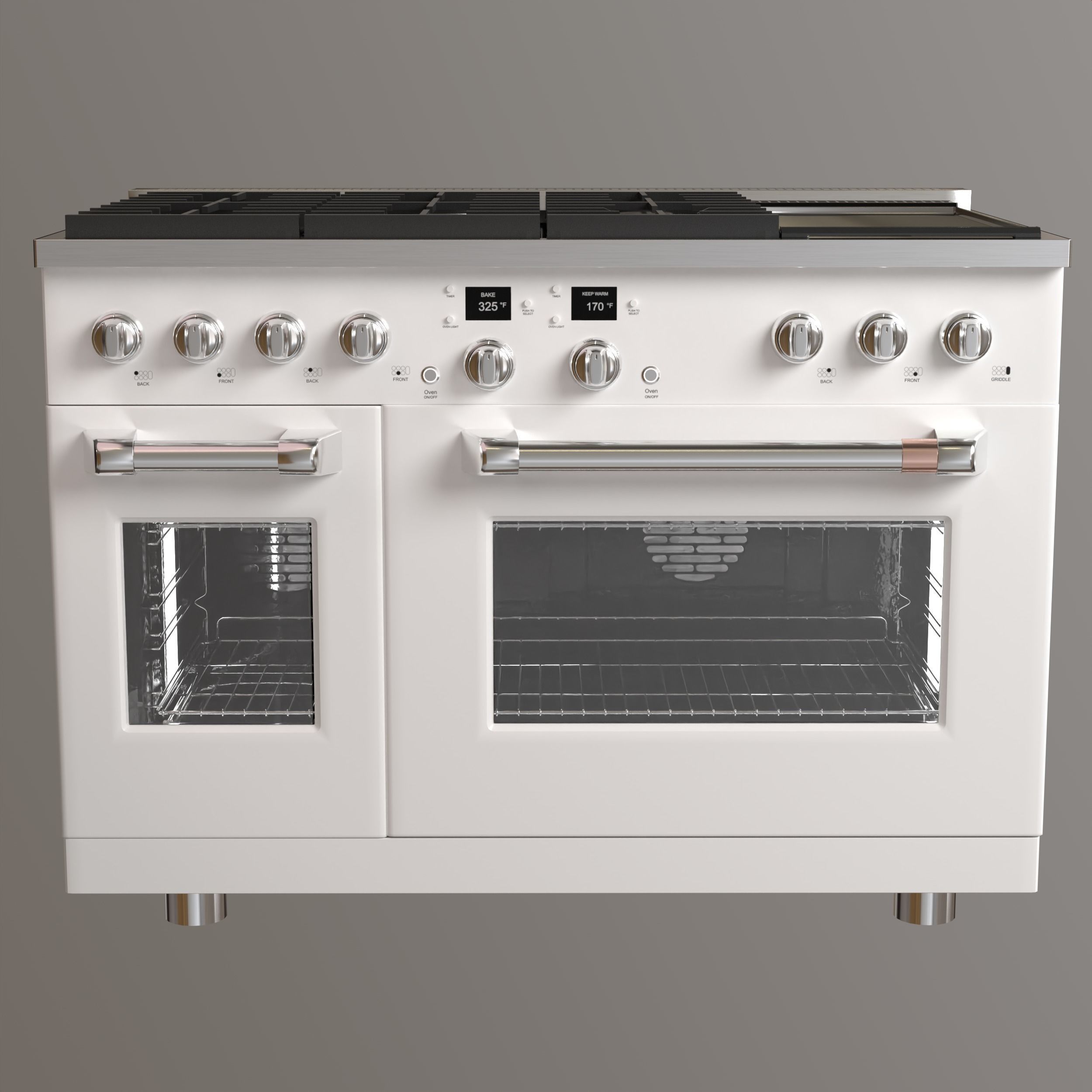 GE Cafe 48 Smart Commercial-Style Range with 6 Burners 3D model_12
