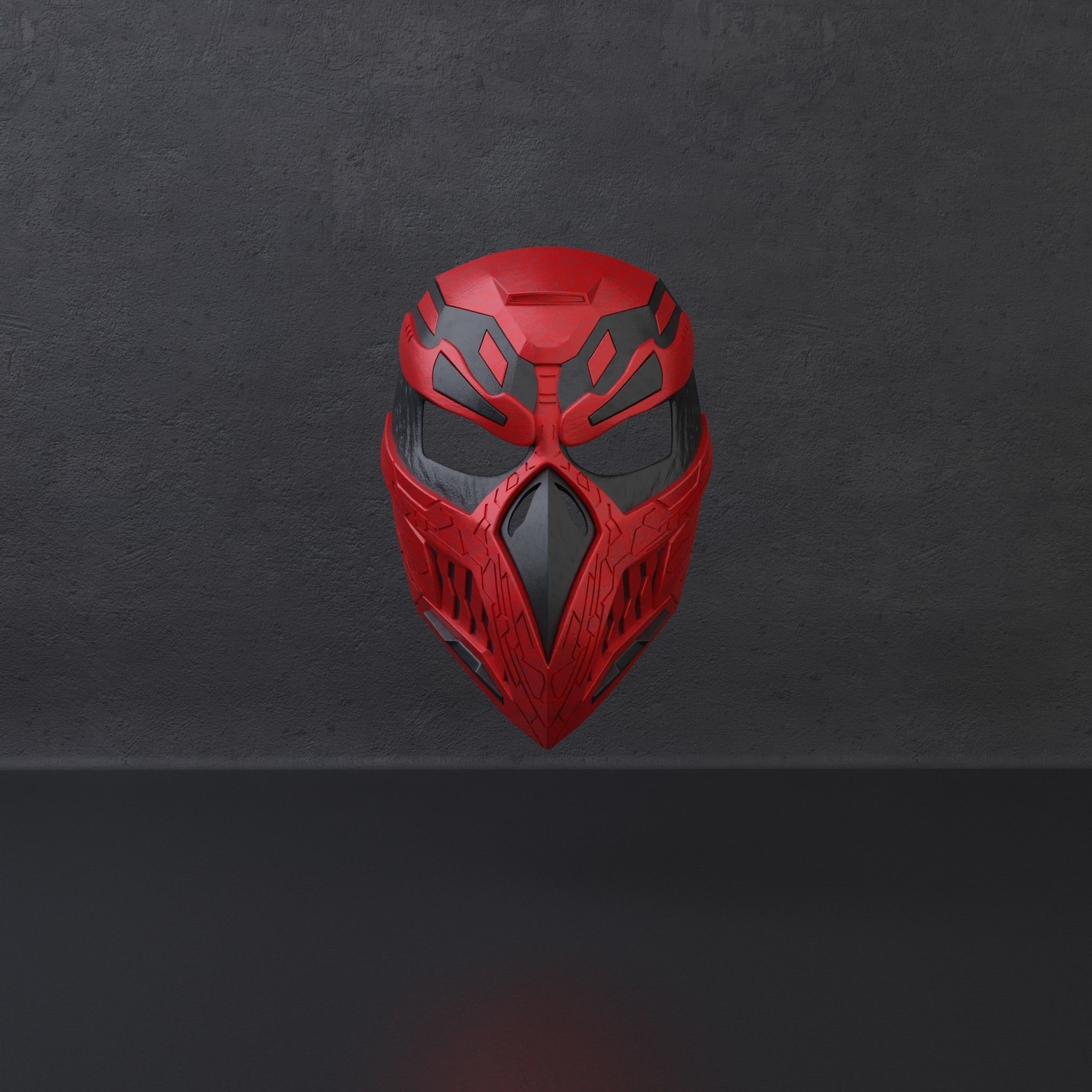 Custom mask 3D print model_4