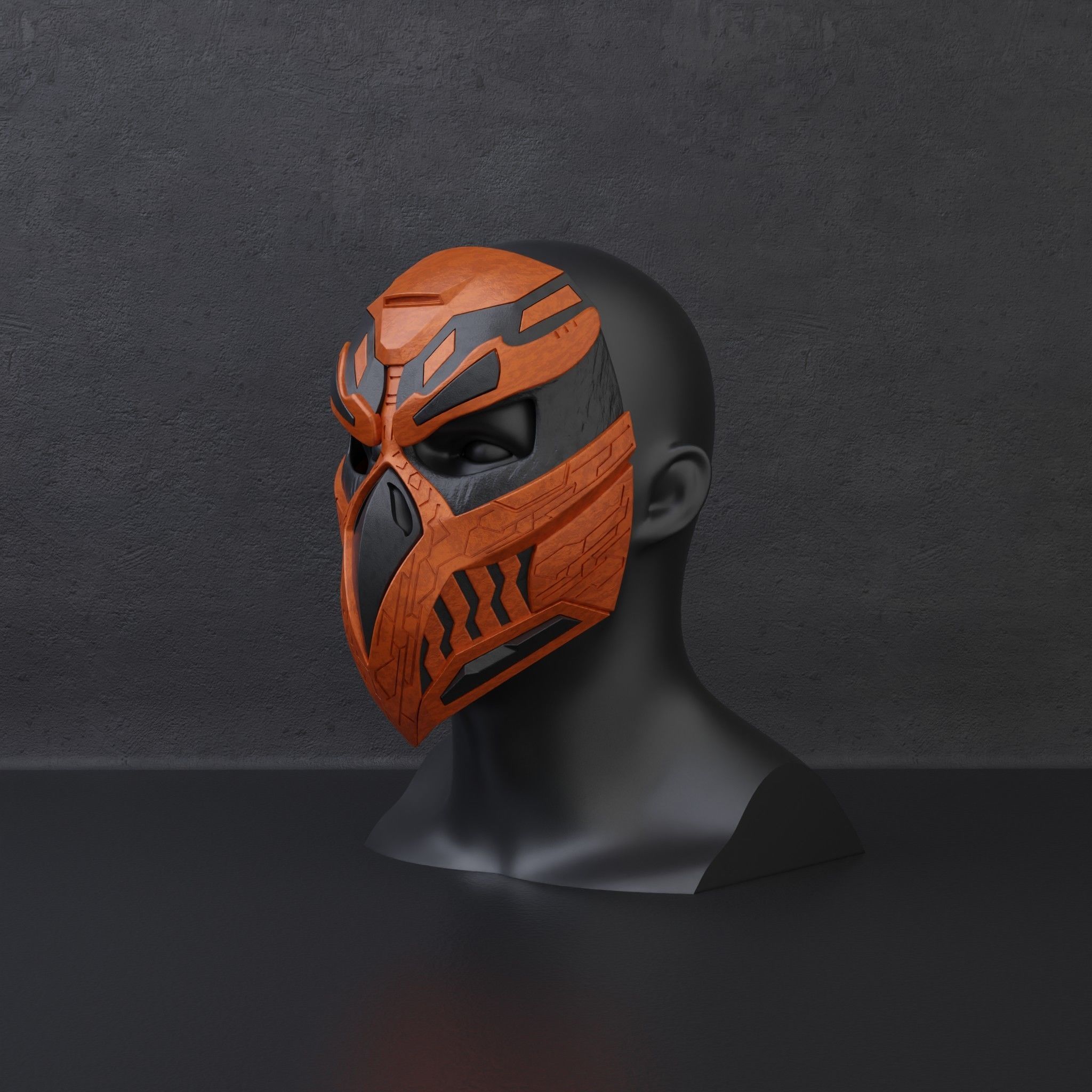 Custom mask 3D print model_3