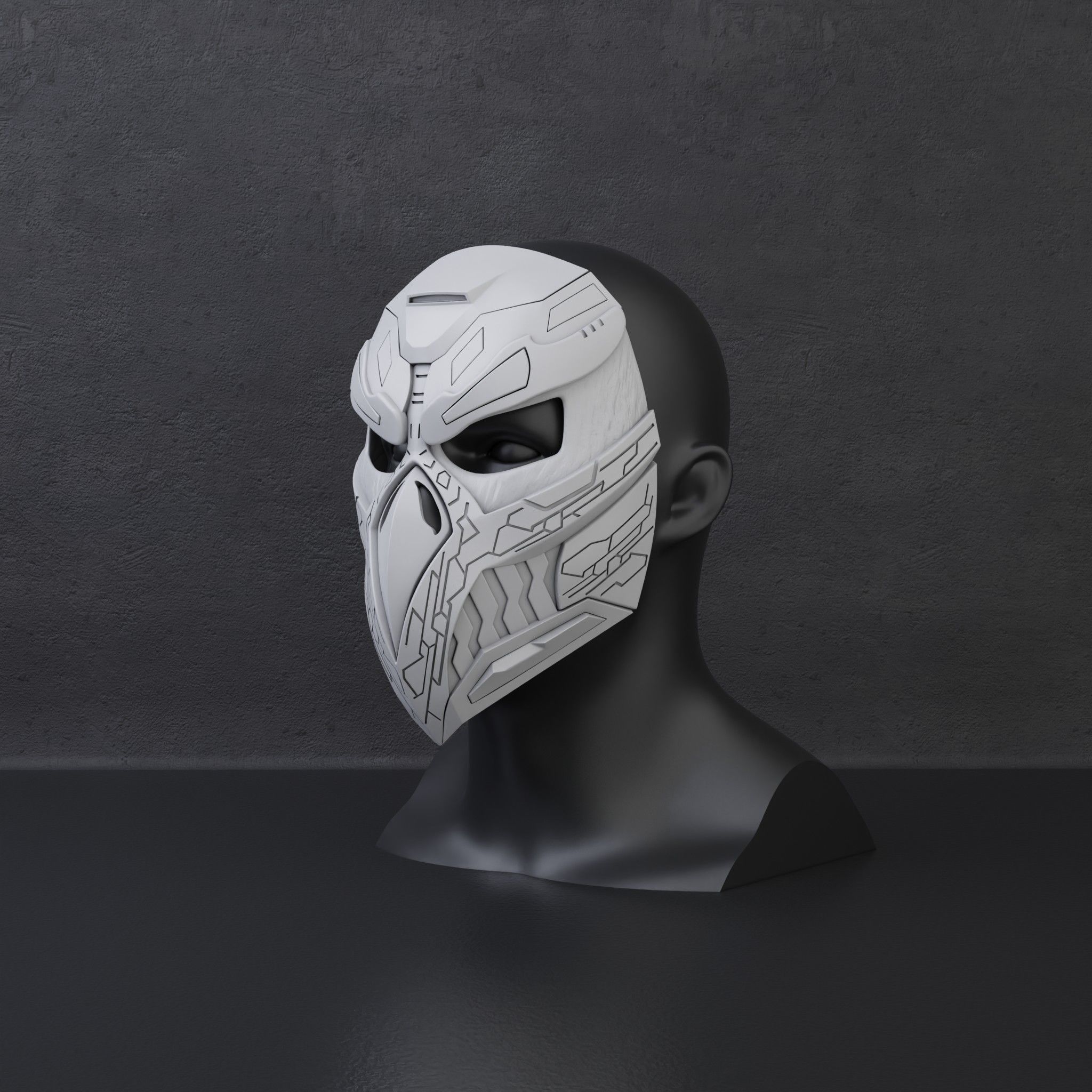 Custom mask 3D print model_1