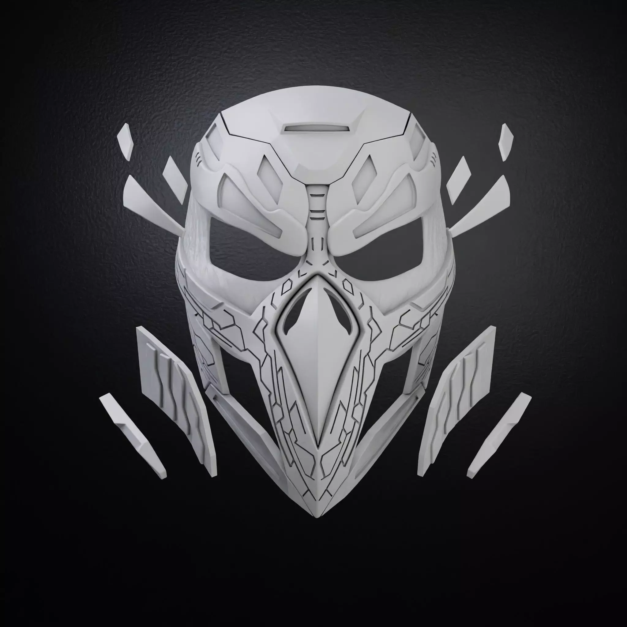 Custom mask 3D print model_0