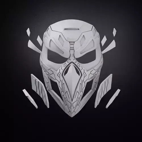 Custom mask 3D print model