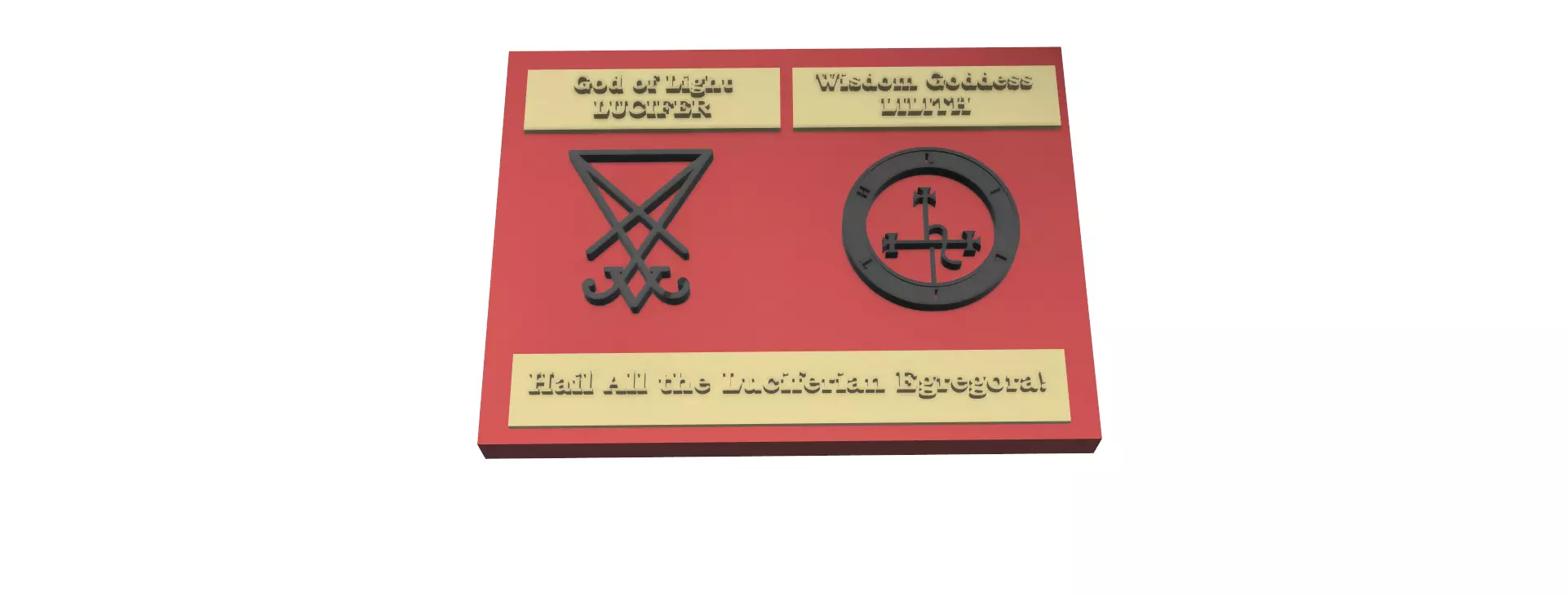 Lucifer and Lilith painting 3D print model_0