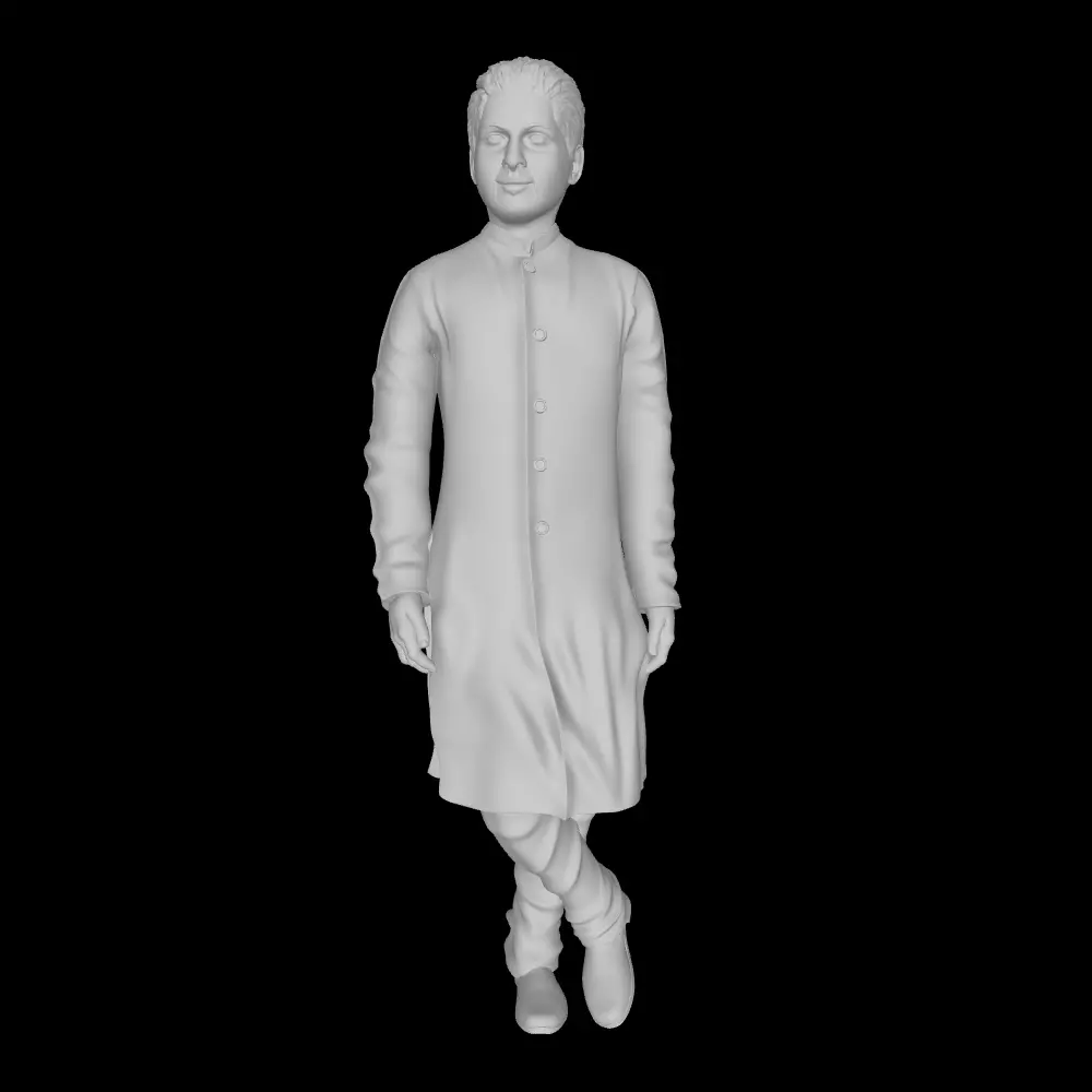 MAN IN SHERWANI - BOY IN SHERWANI - WEDDING - VALIMA- PERSON 3D print model