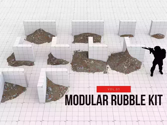 Modular Rubble Kit Vol01