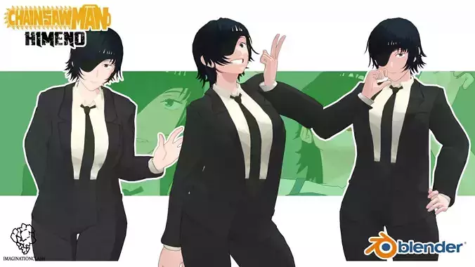 Himeno CHAINSAW MAN 3D model