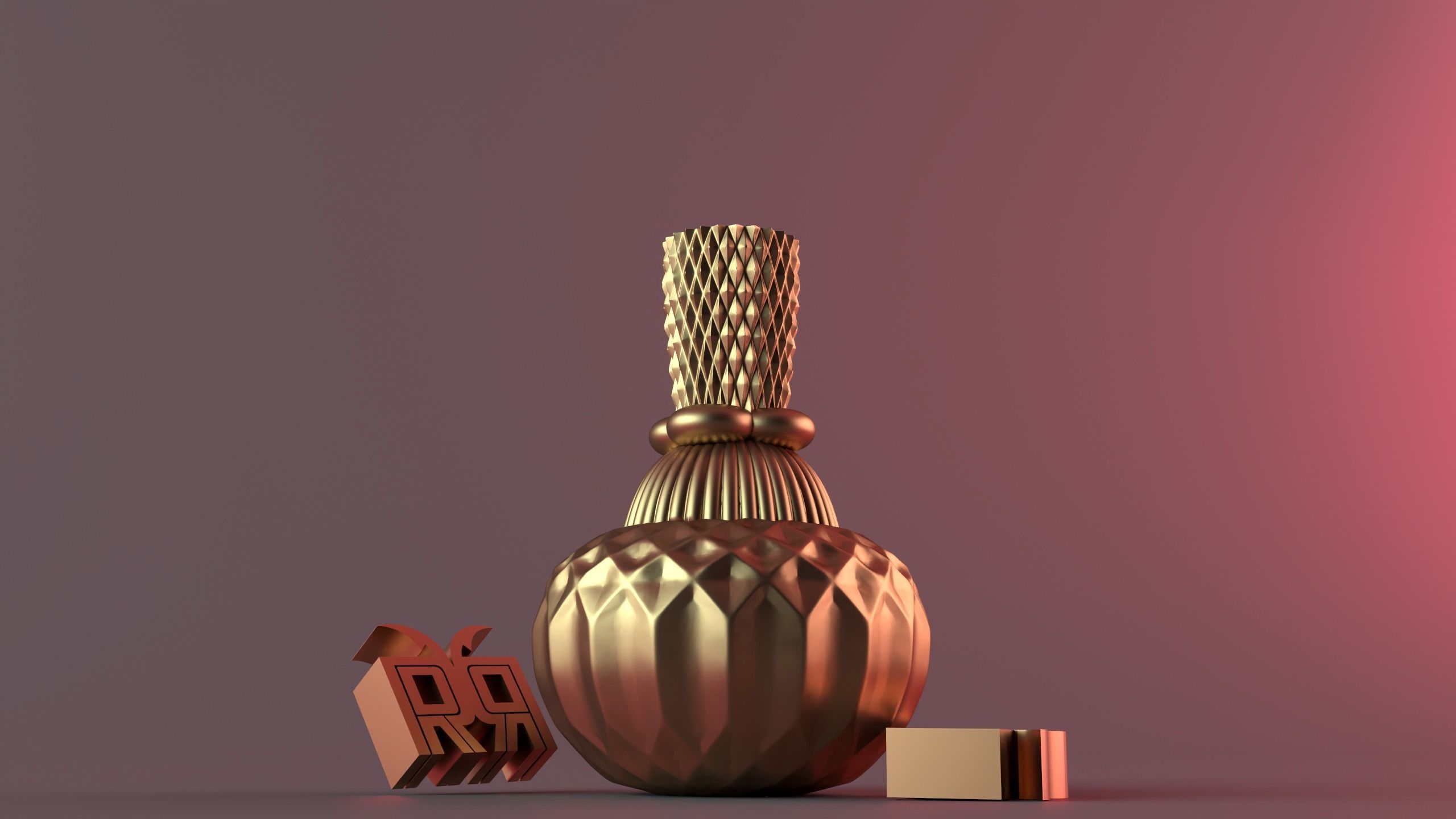 Diamond Pillar Geometric 2 3D print model_11