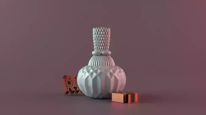 Diamond Pillar Geometric 2 3D print model