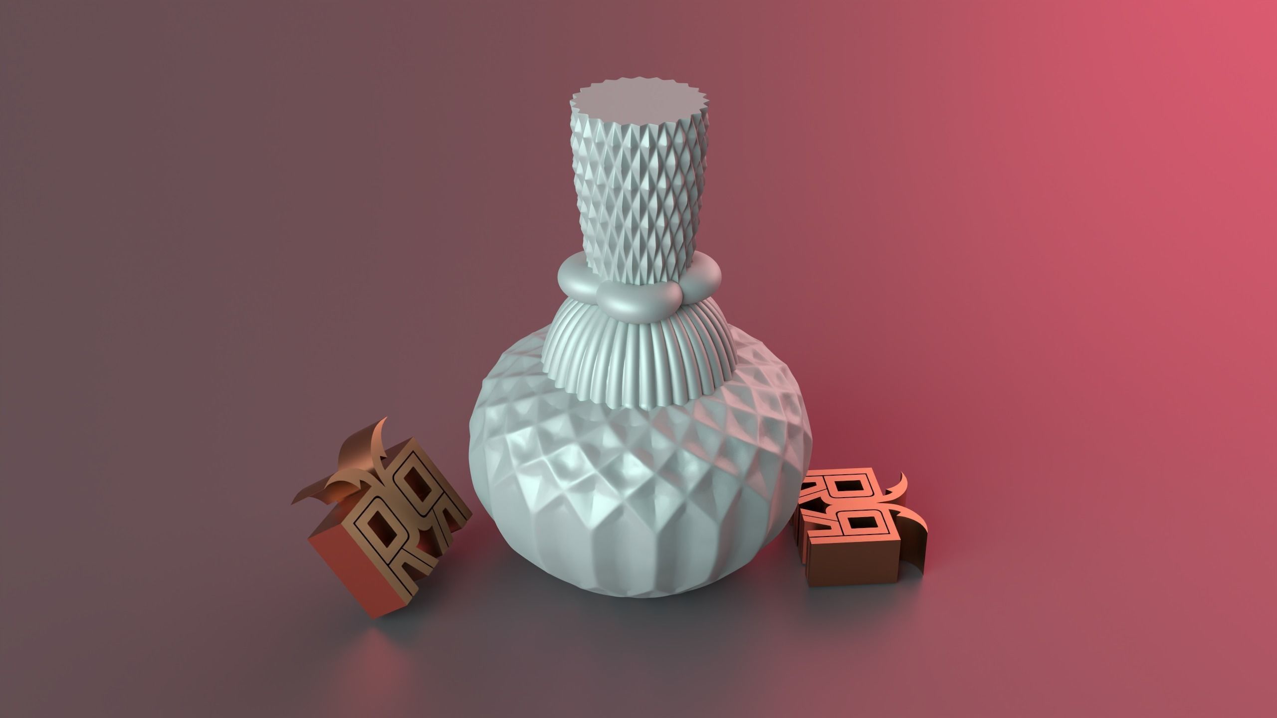 Diamond Pillar Geometric 2 3D print model_14